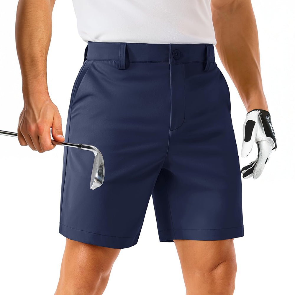 Active Essentials | Men's Golf Shorts with Quick-Dry Fabric & 6 Pockets | Lightweight Stretch Design for Ultimate Comfort
