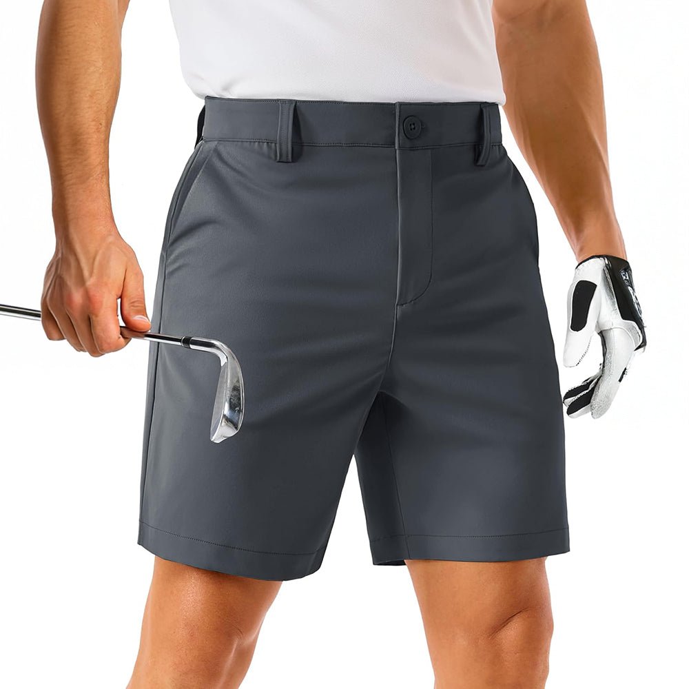 Active Essentials | Men's Golf Shorts with Quick-Dry Fabric & 6 Pockets | Lightweight Stretch Design for Ultimate Comfort