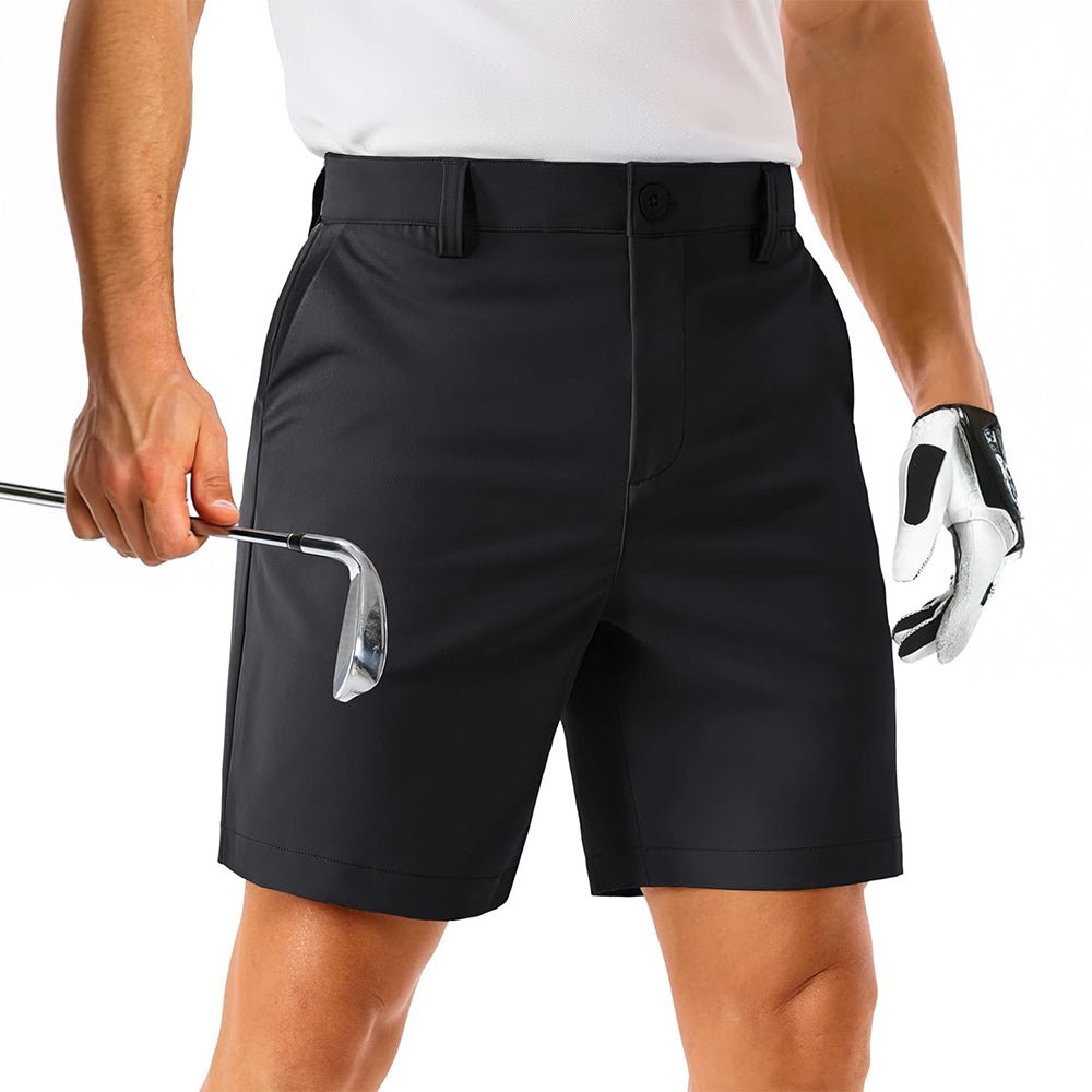 Active Essentials | Men's Golf Shorts with Quick-Dry Fabric & 6 Pockets | Lightweight Stretch Design for Ultimate Comfort