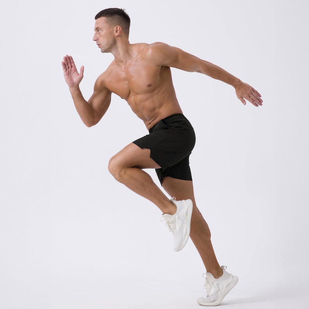 Active Wear | Men's Running Shorts with Quick-Dry Fabric & 3 Pockets | Lightweight Design for Ultimate Comfort