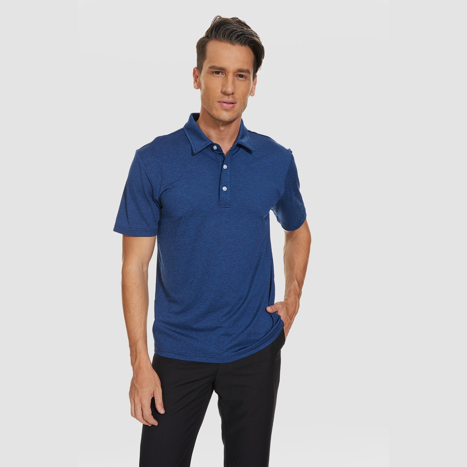Activewear Collection | Men's Polo Shirt with Quick-Dry Moisture-Wicking Fabric | Comfortable Fit for Sports and Daily Wear