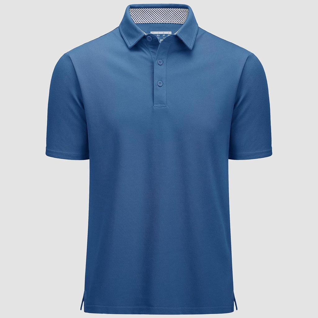 Classic Golf Polos | Men's Polo Shirt with Moisture Wicking | Breathable Cotton Blend for Ultimate Comfort