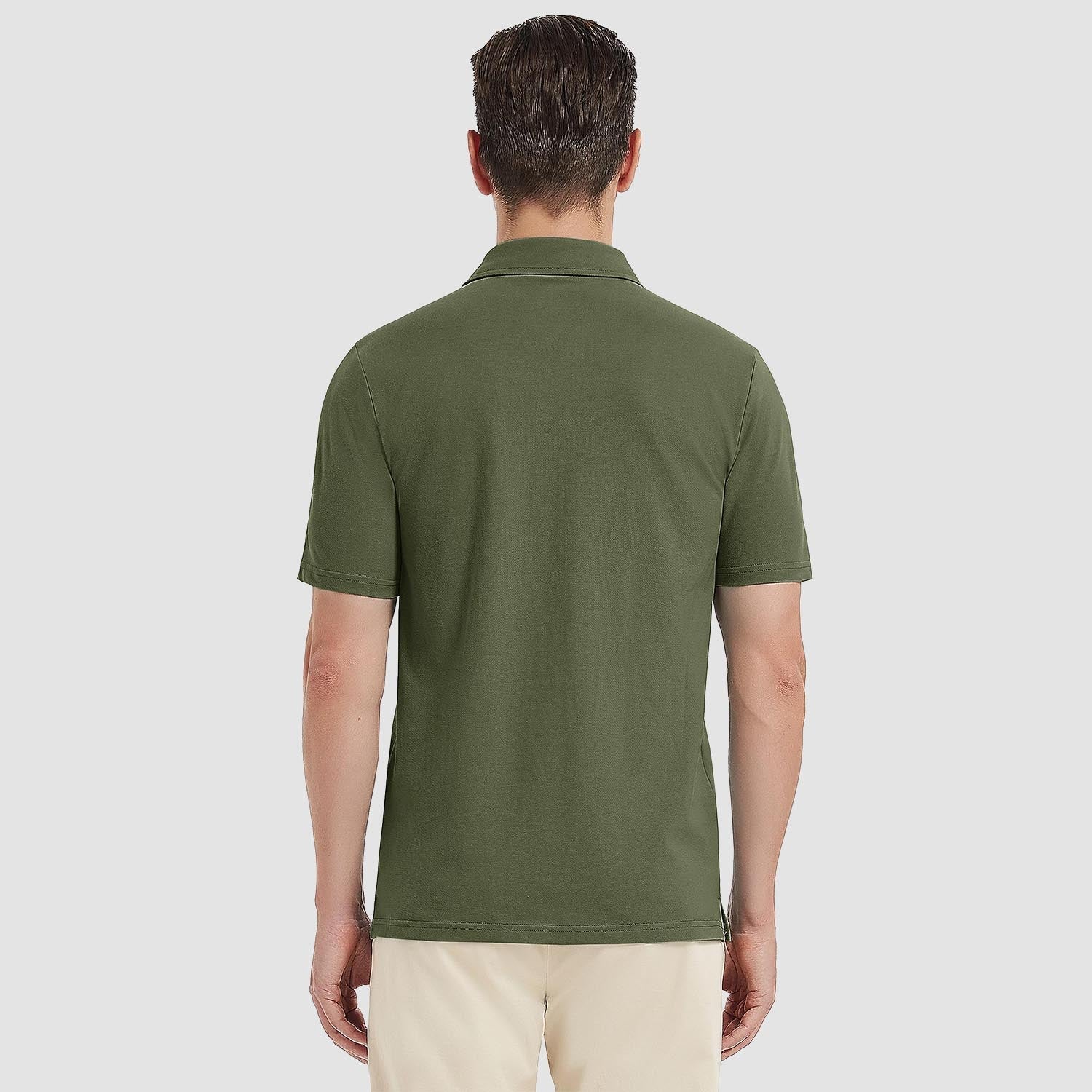 Classic Golf Polos | Men's Polo Shirt with Moisture Wicking | Breathable Cotton Blend for Ultimate Comfort