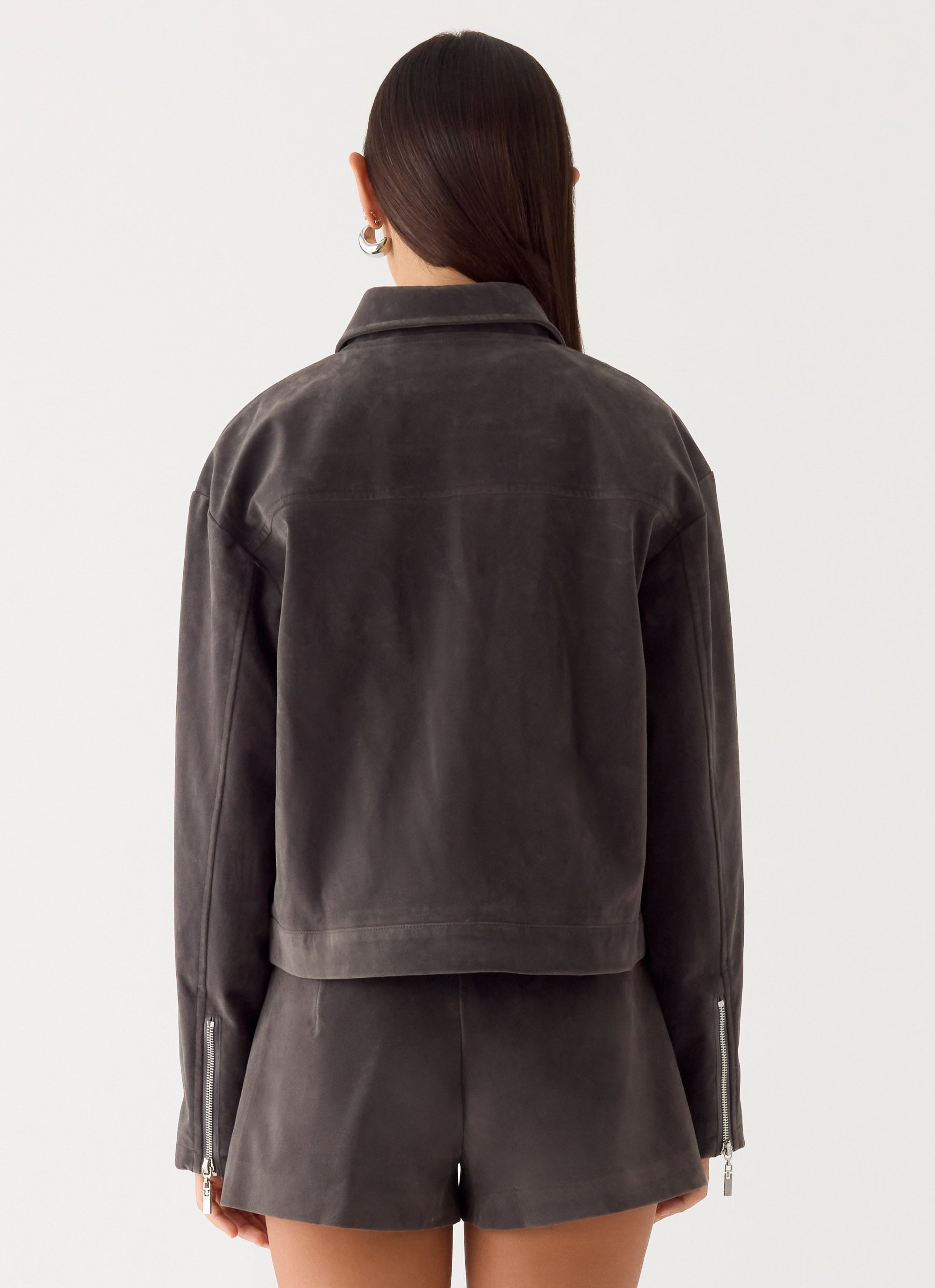 Elevated Faux Suede | Women's Shorts with Pockets & Low Rise Design for Chic Daytime Style