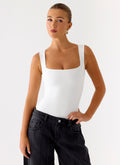 Eniola Collection | Women's Bodysuit with Square Neckline & Thick Straps | Flattering Fit for All-Day Comfort